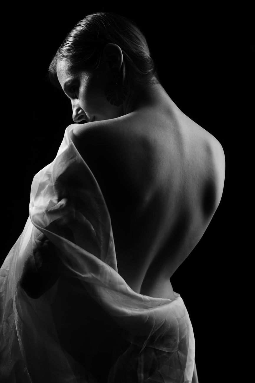 Intimate boudoir setting