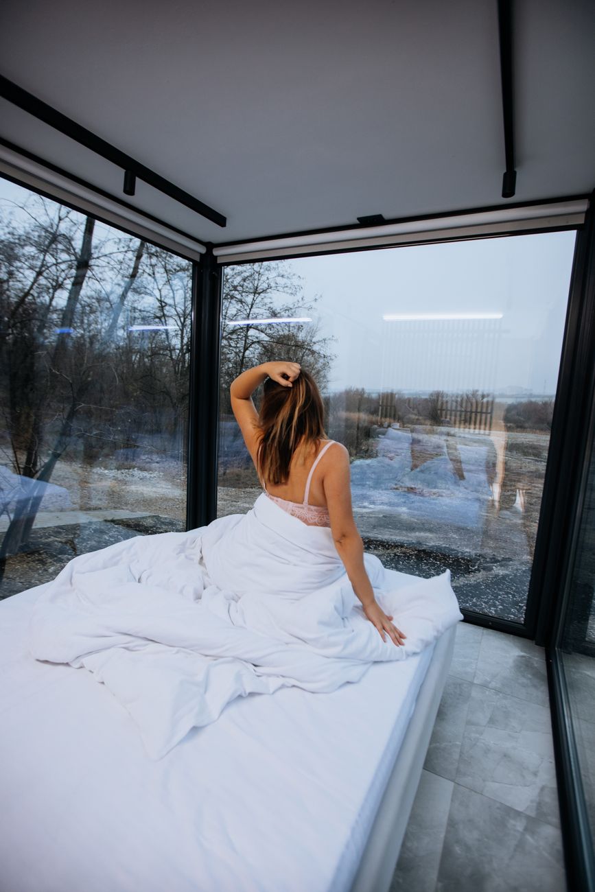 Intimate boudoir setting