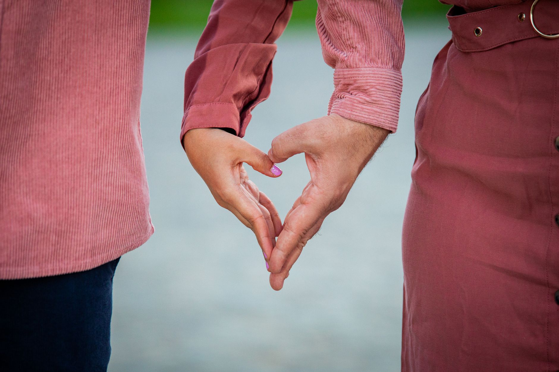 Couple embracing